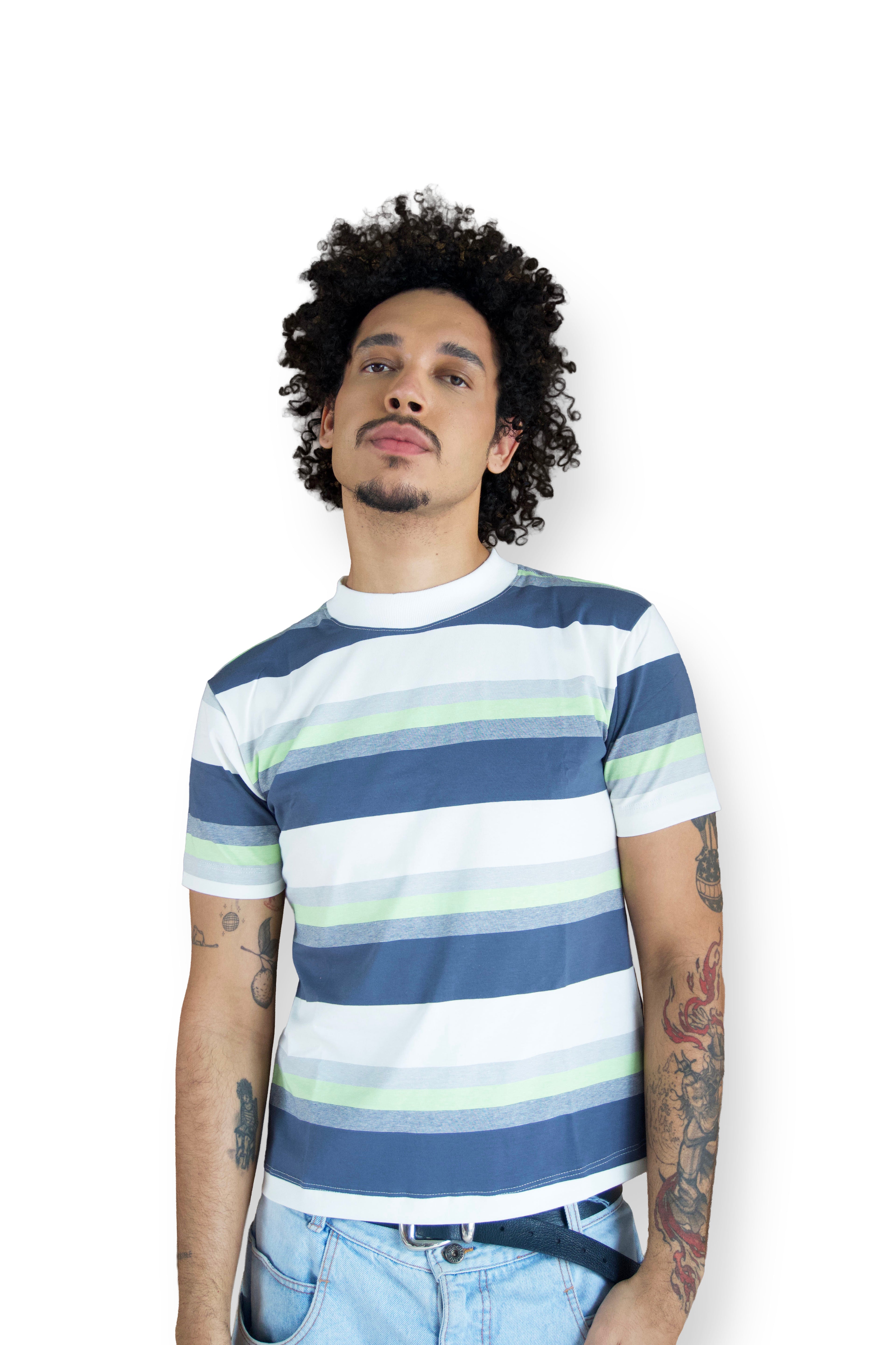 Camiseta Listrada Candy Colors