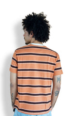 Camiseta Listrada Terracota