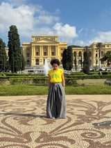 Camiseta Amarela Brasil sem Manga